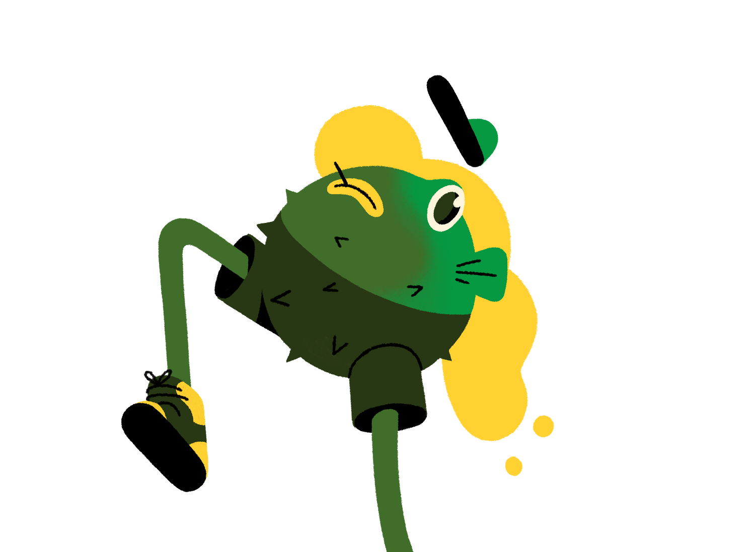 fugu brewing company design illustration biere beer swim in the hops nage dans le houblon ipa